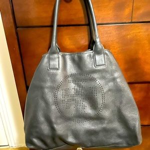 Tory Burch Black Leather Tote